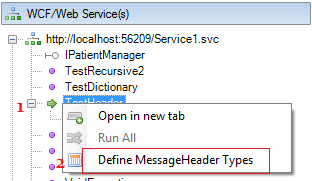 Defined message header types